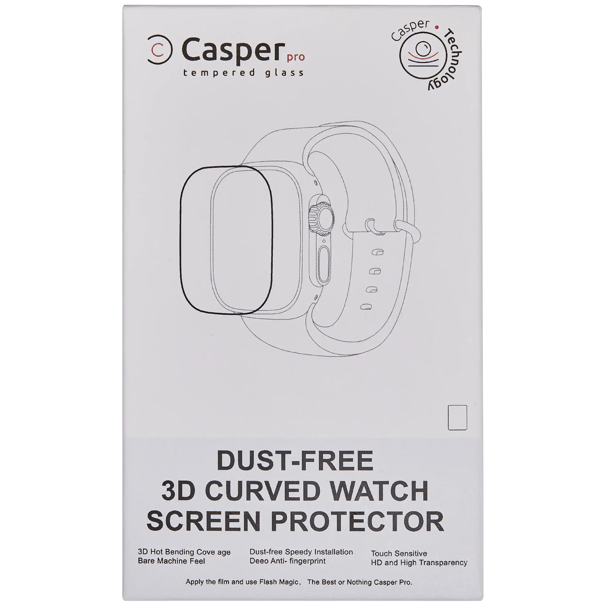 Casper 3D Edge Tempered Glass For Watch Series S10 / S11 (42MM) - Image 6