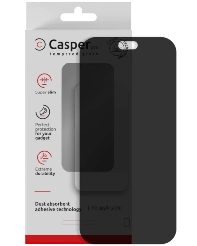 Casper Pro Tempered Glass Compatible For iPhone 18 Pro Max (Retail Pack) (Privacy)