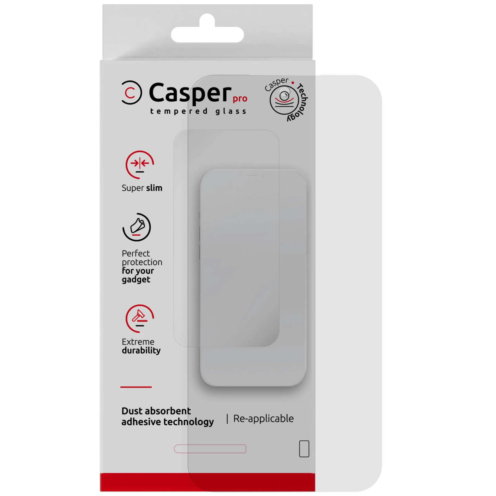 Casper Pro Tempered Glass For Motorola Moto G67 / G77 / G87 (Retail Pack) (Clear)
