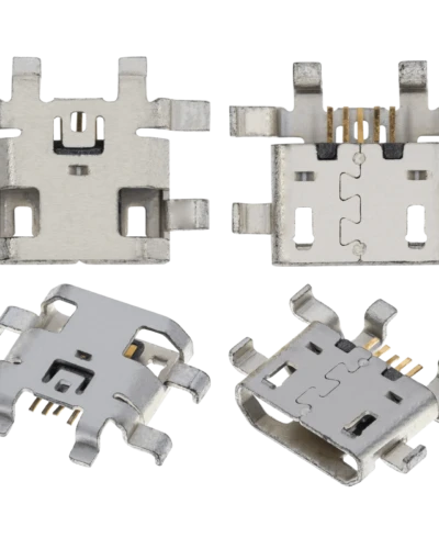 Charging port soldering required - 05 Pin - Micro B - 6 Anchor Points (C287)