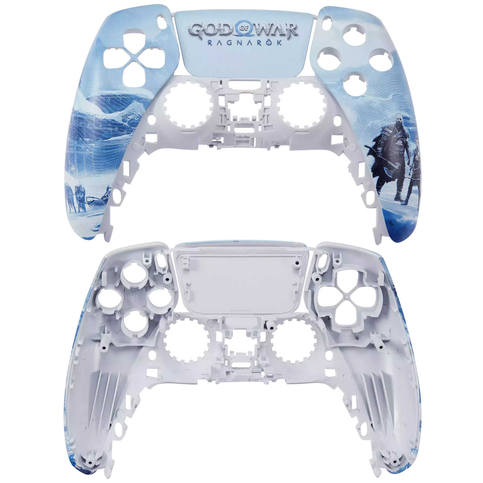 Controller Cover For PlayStation 5 (God of War) (Blue) (2 Piece Set)
