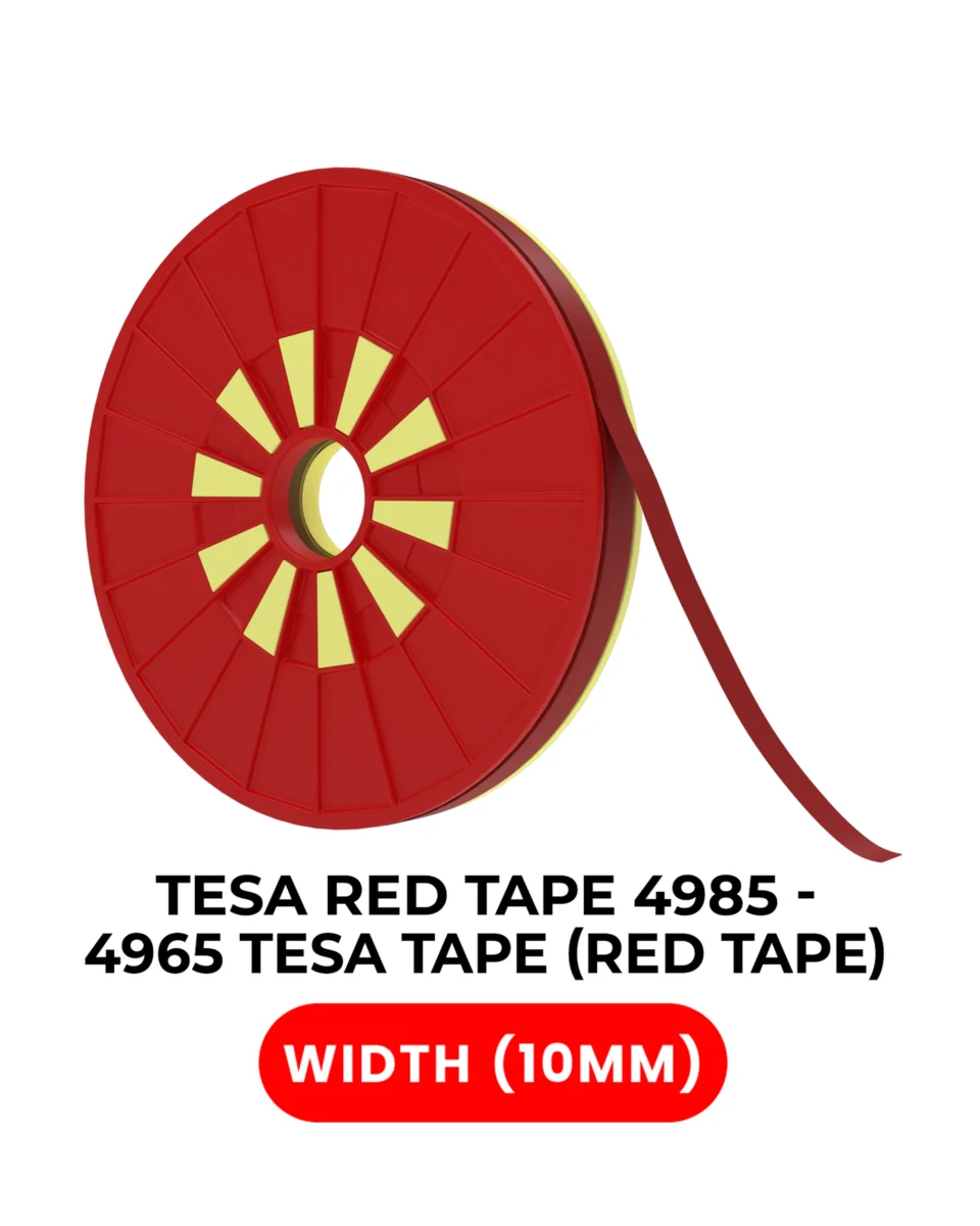Double-Sided Polyester Red Tape (10MM X 25M) (Tesa Model # 4965) - Image 3
