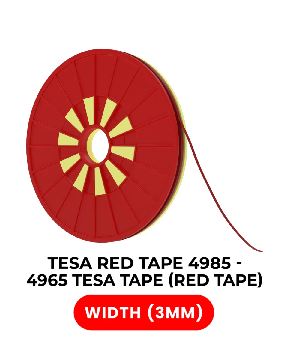 Double-Sided Polyester Red Tape (3MM X 25M) (Tesa Model # 4965) - Image 6