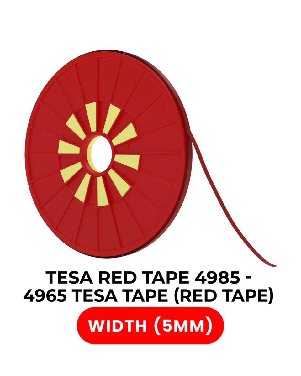 Double-Sided Polyester Red Tape (5MM X 25M) (Tesa Model # 4965) - Image 4