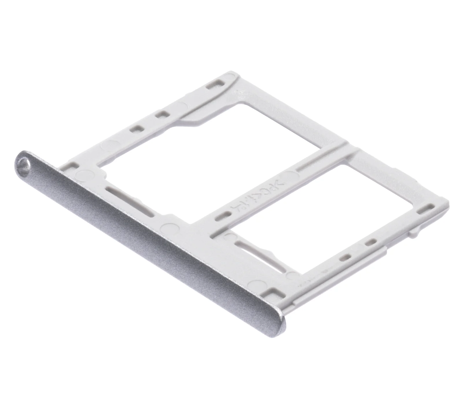 Dual Sim Card Tray For Samsung Galaxy Tab A 10.1" (T517 / T515) (2019) (Silver) - Image 3