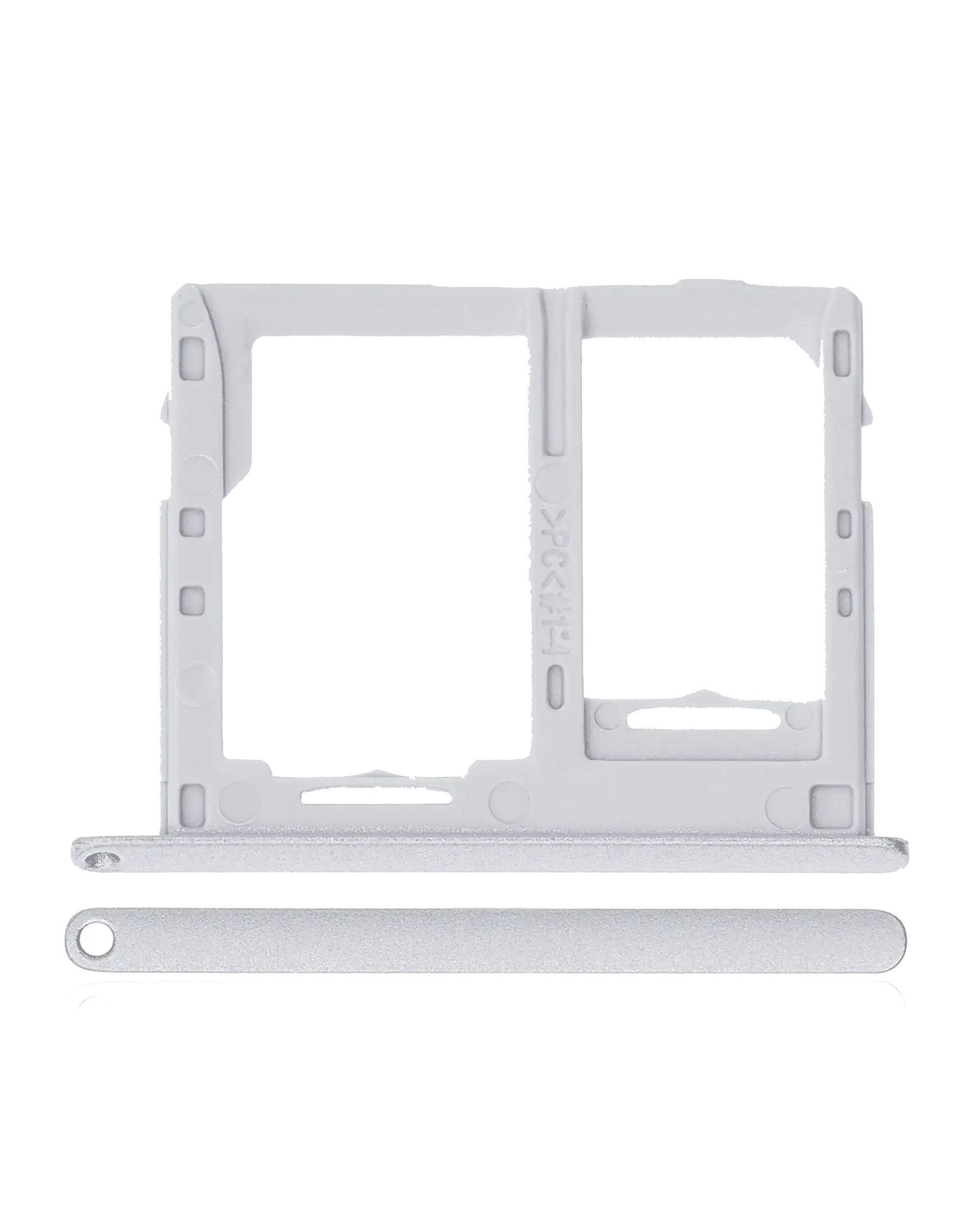 Dual Sim Card Tray For Samsung Galaxy Tab A 10.1" (T517 / T515) (2019) (Silver) - Image 5