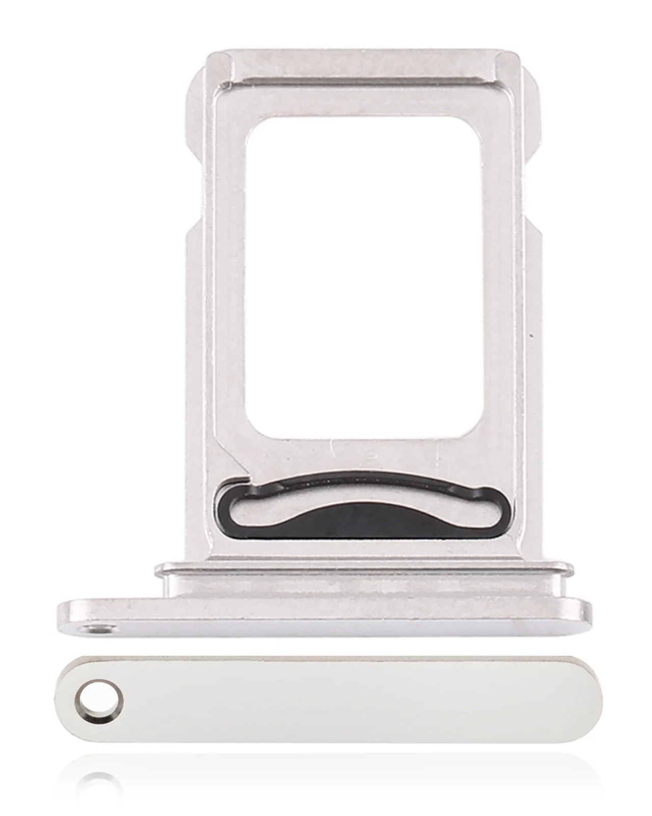 Dual Sim Card Tray For iPhone 12 Pro / 12 Pro Max (Silver) - Image 2