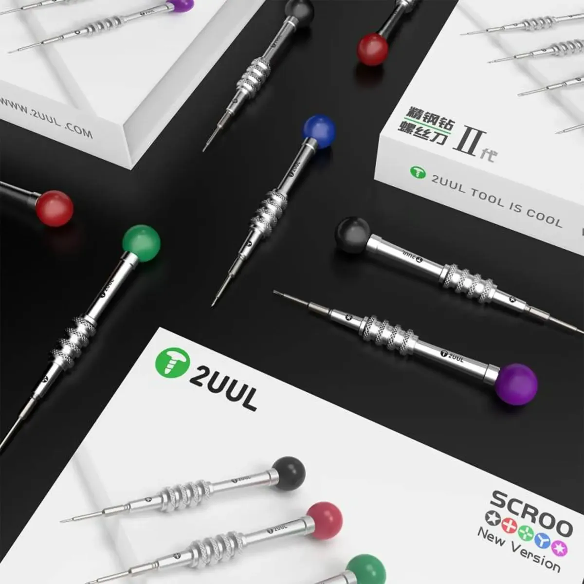 Everyday Scroo Screwdrivers Set 5 in 1 (2.5mm Convex Cross / Torx T2 / Tri-point / PH000 1.2mm / 0.8mm P2) (2UUL) - Image 6
