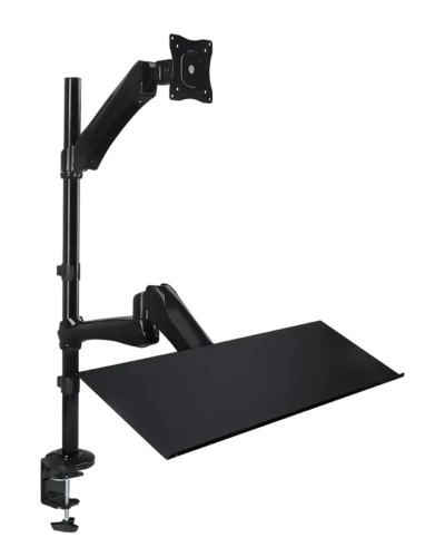 Height Adjustable Sit-Stand Desk Mount Workstation For Monitor And Keyboard MI-7921 (Mount-It)