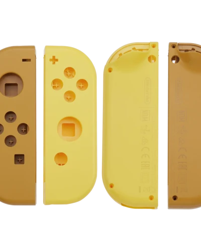 Housing Shell For Nintendo Switch Joy Con Controller (Brown / Yellow)
