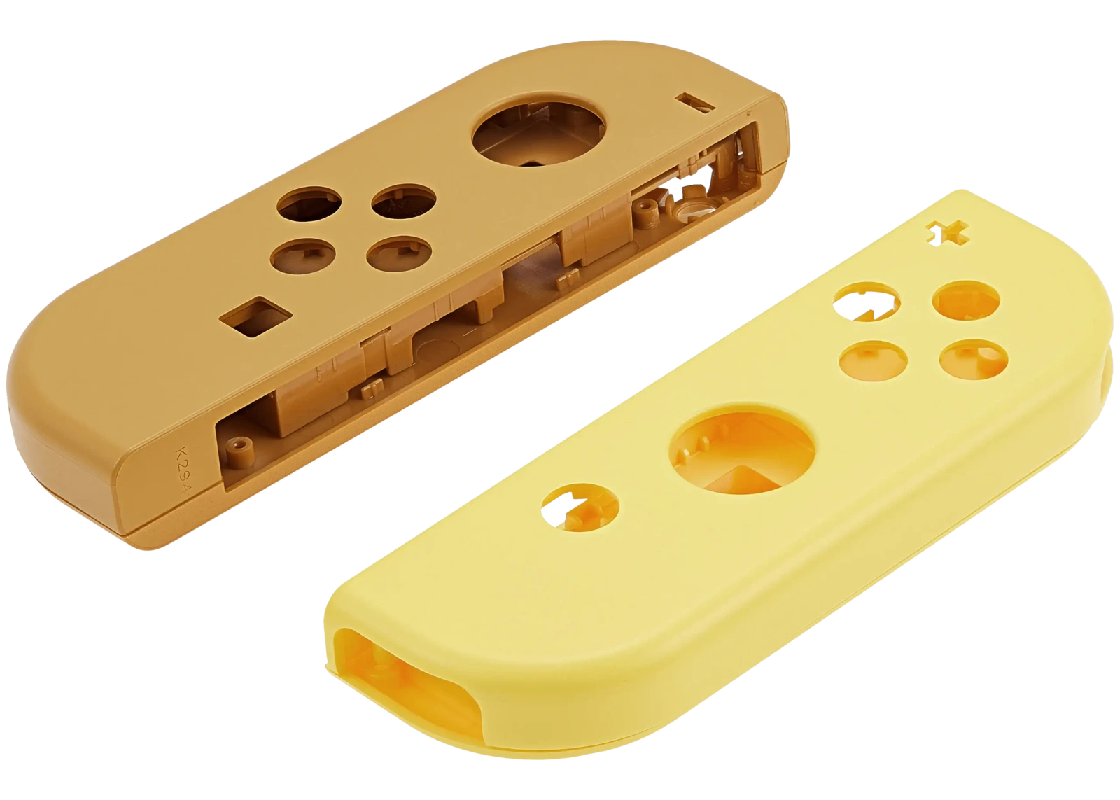 Housing Shell For Nintendo Switch Joy Con Controller (Brown / Yellow) - Image 4