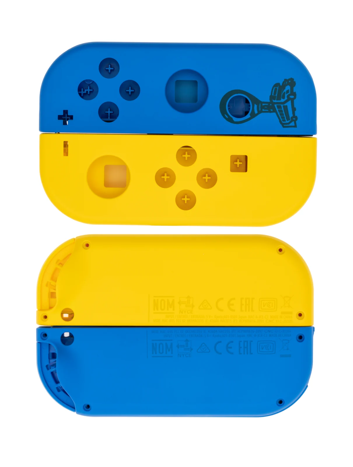 Housing Shell For Switch Joy Con Controller (Yellow / Blue)