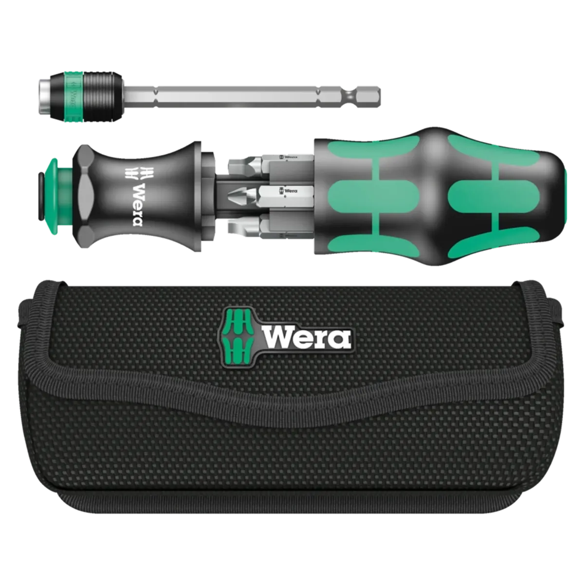 Kraftform Kompakt 26 Screwdriver and Bit Set With Pouch (7 Piece) (Wera)