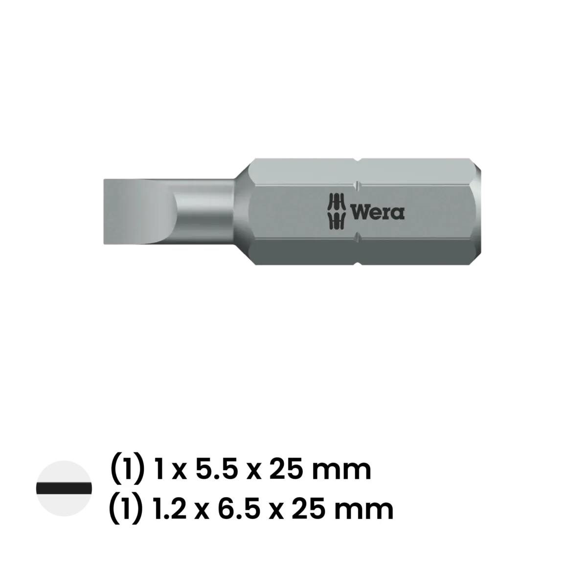 Kraftform Kompakt 26 Screwdriver and Bit Set With Pouch (7 Piece) (Wera) - Image 5