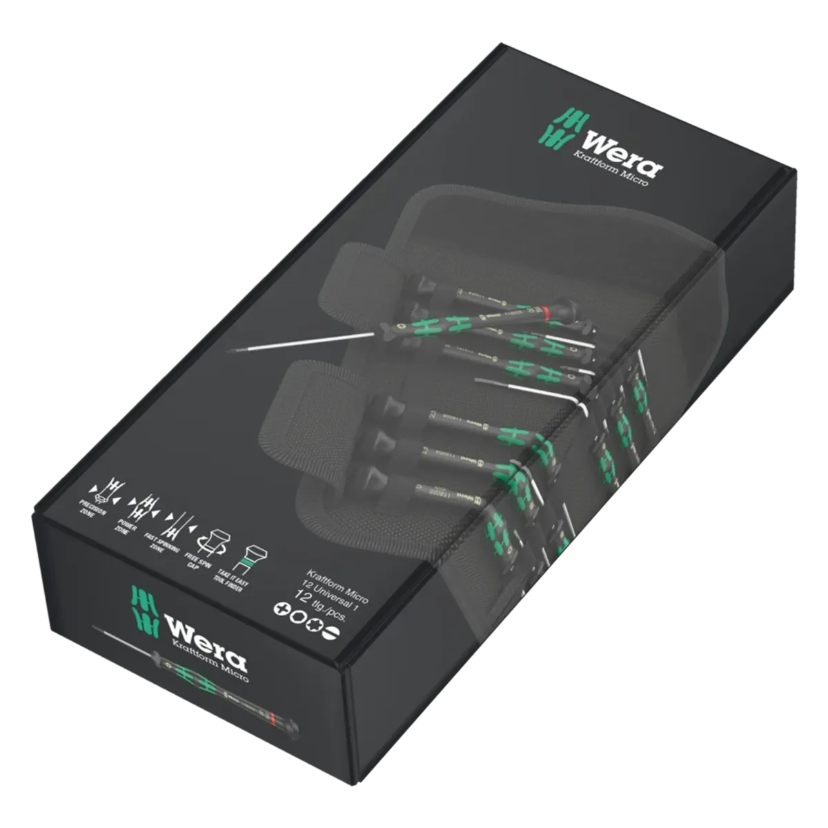 Kraftform Micro Universal Precision Screwdriver Set (12 Piece) (Wera) - Image 2