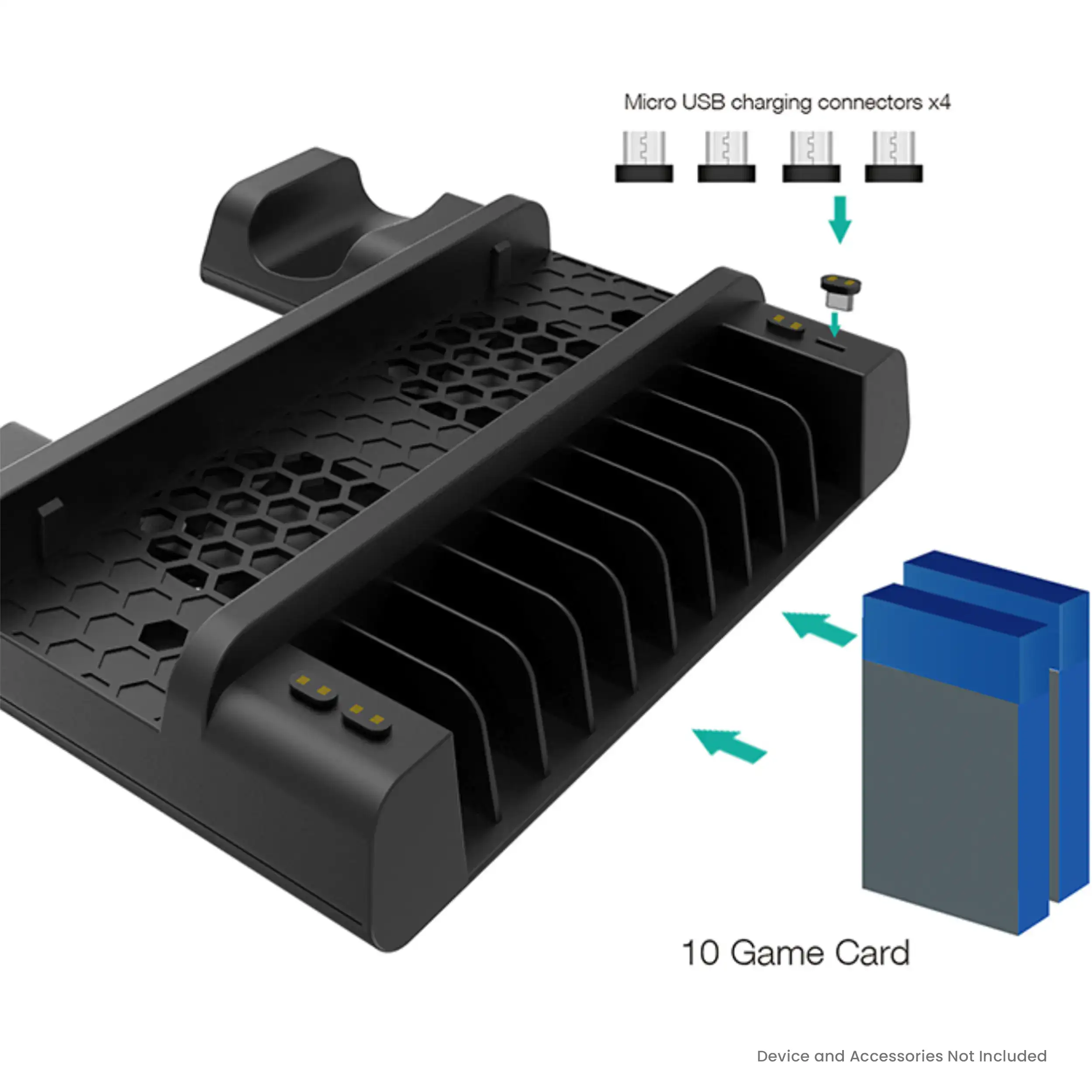 Multifunctional Cooling Charging Stand For PlayStation 4 / Slim / Pro (DOBE) - Image 14