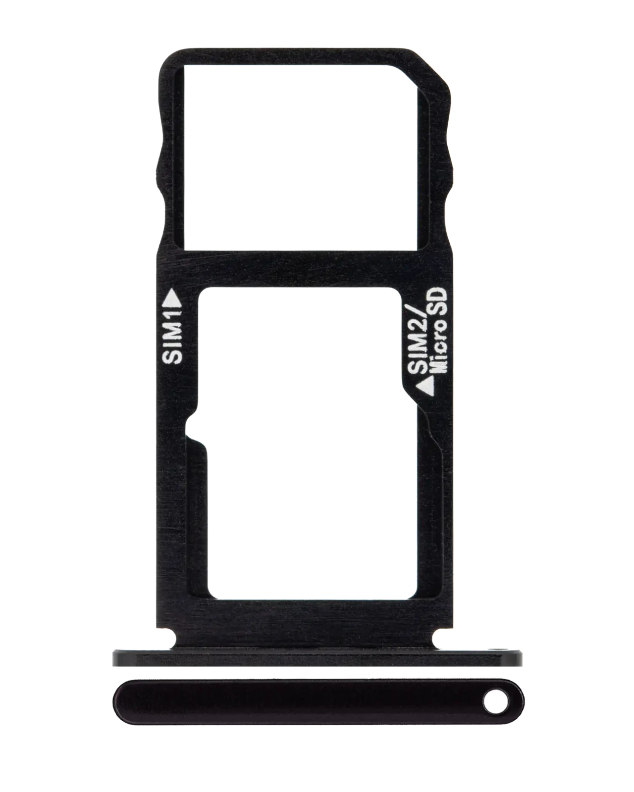 Sim Card Tray For BlackBerry KEY2 (BBF100 Series) (Black) - Image 3