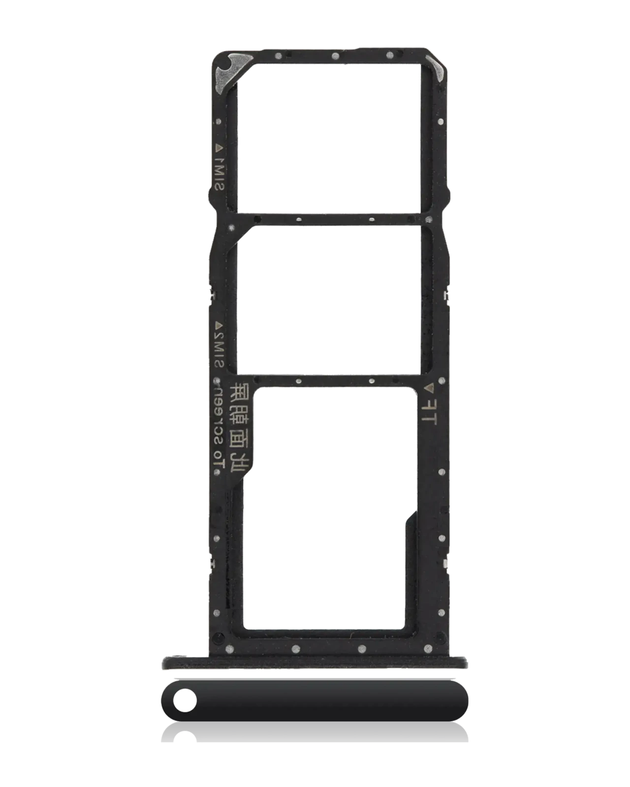 Sim Card Tray For Huawei Honor 8X (Black) - Image 4