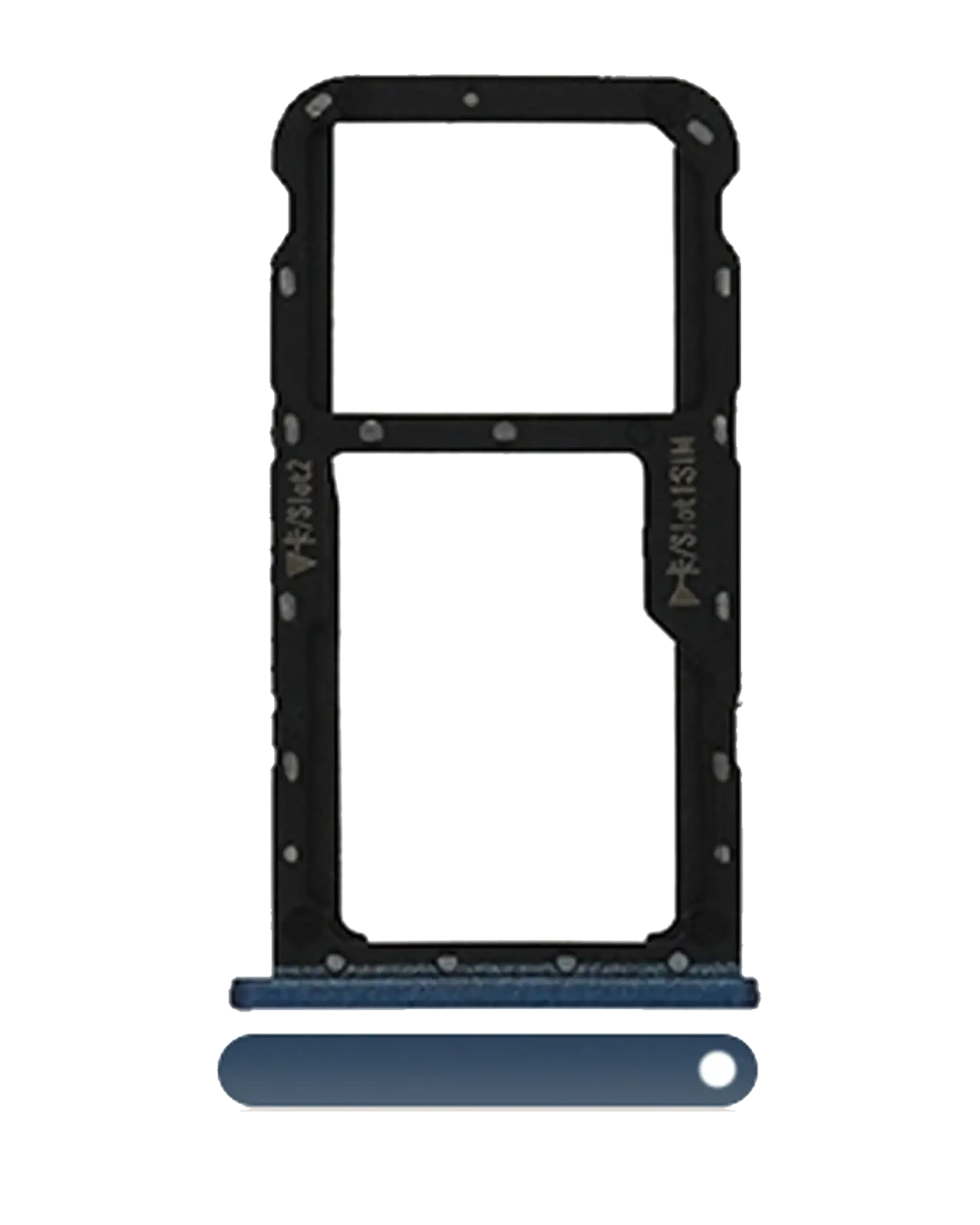 Sim Card Tray For Huawei Mate 10 Lite (Blue) - Image 3