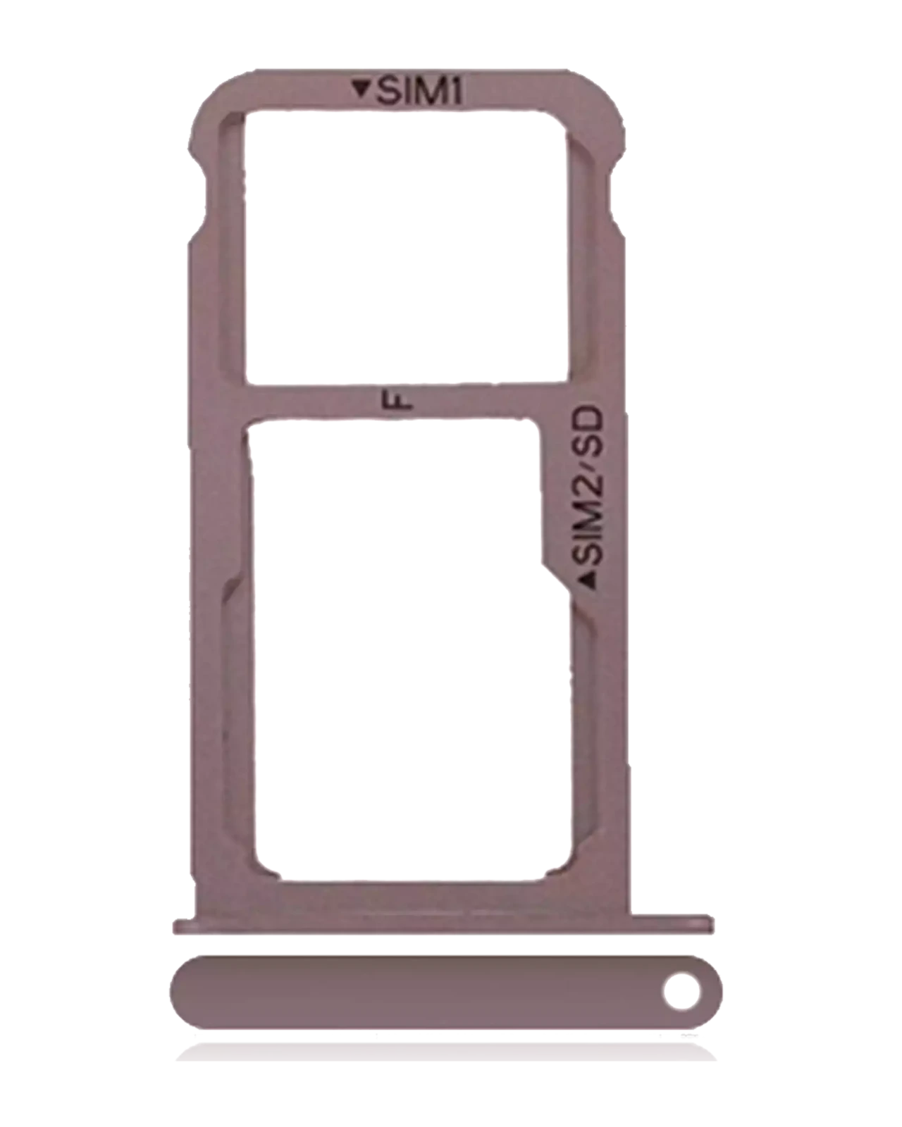 Sim Card Tray For Huawei P9 (Rose Gold / Red) - Image 3