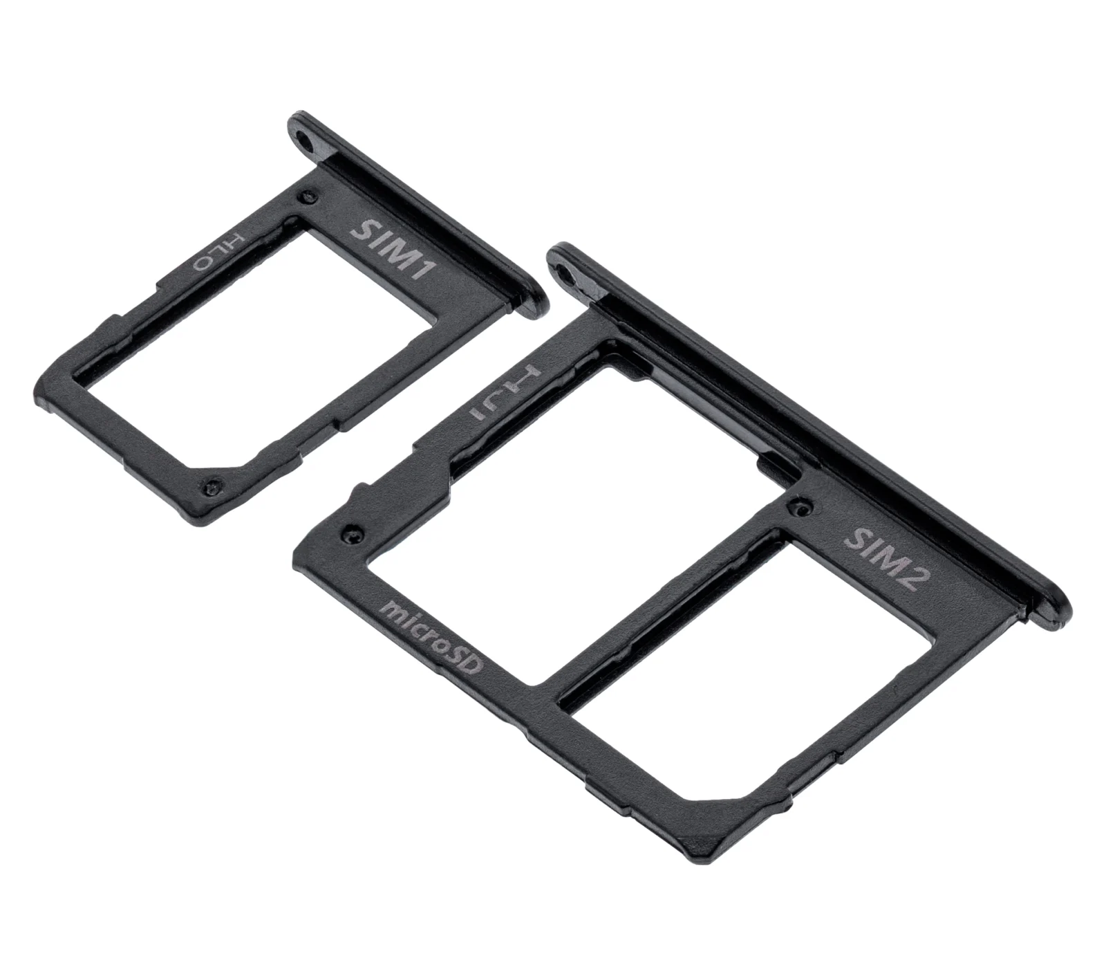 Sim Card Tray For Samsung Galaxy J8 (J810 / 2018) (Black) (2 Piece Set) - Image 4