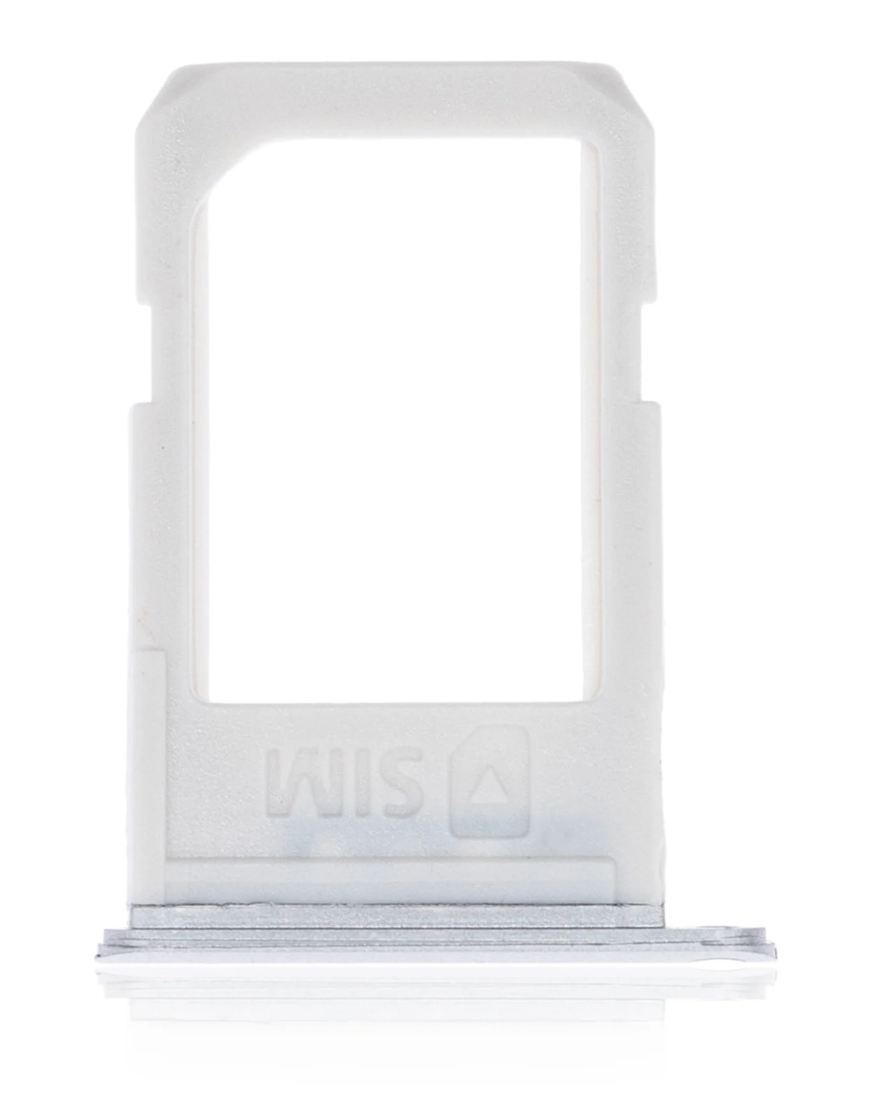 Sim Card Tray For Samsung Galaxy S6 Edge Plus (White Pearl / Silver) - Image 2
