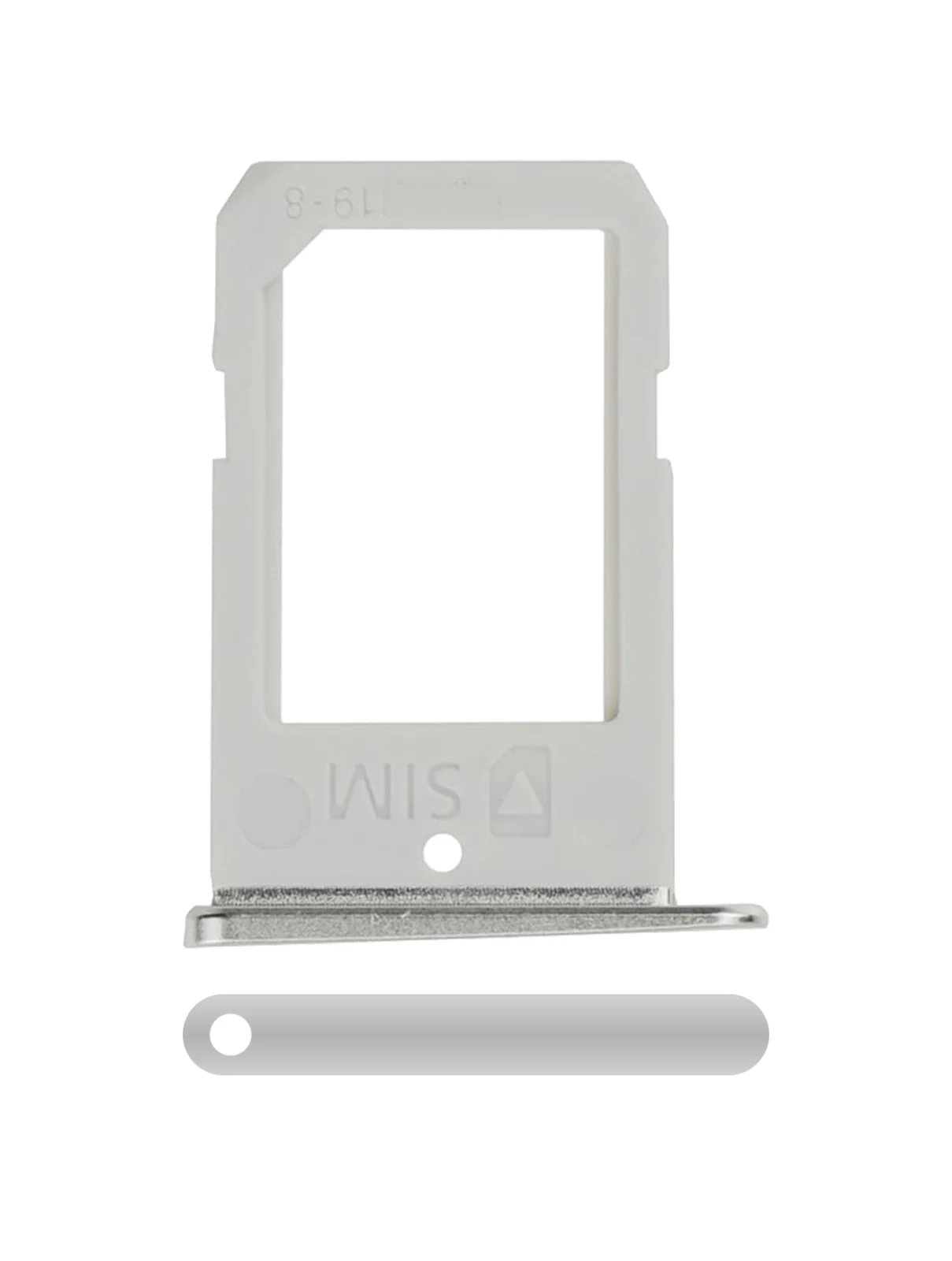 Sim Card Tray For Samsung Galaxy S6 Edge (Silver) - Image 2