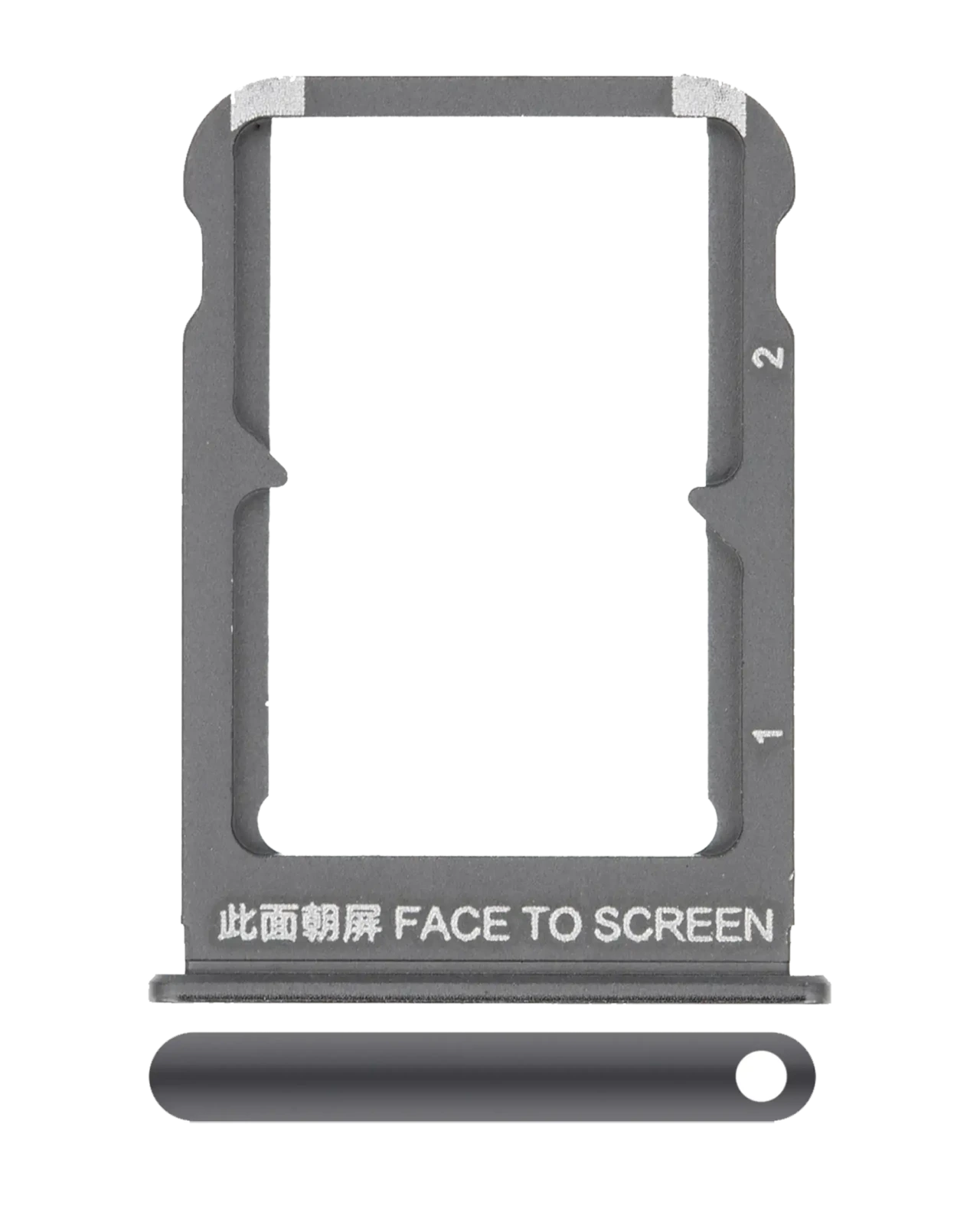 Sim Card Tray For Xiaomi Mi Mix 3 (Onyx Black) - Image 4