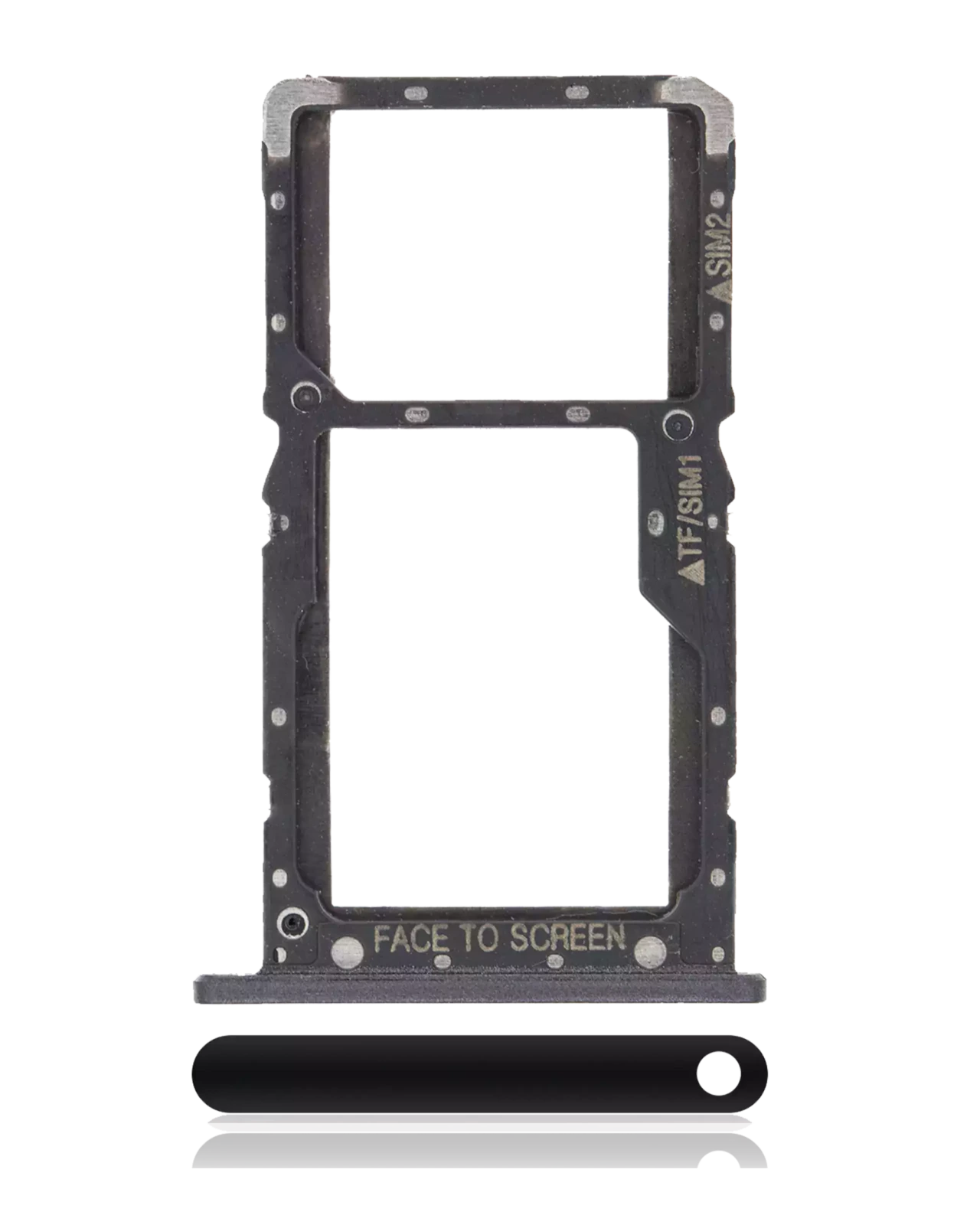 Sim Card Tray For Xiaomi Pocophone F1 (Craphite Black) - Image 4