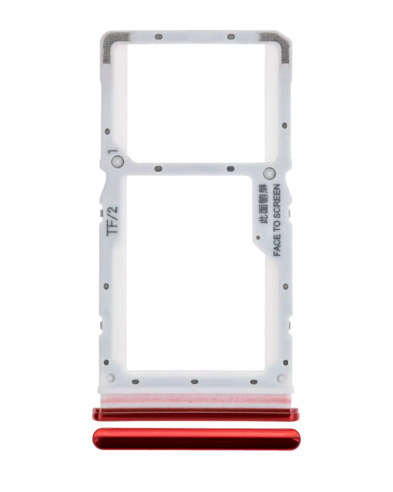 Sim Card Tray For Xiaomi Redmi Note 8 Pro (Red) - Image 3