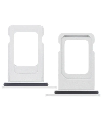 Single Sim Card Tray For iPhone XR (White)