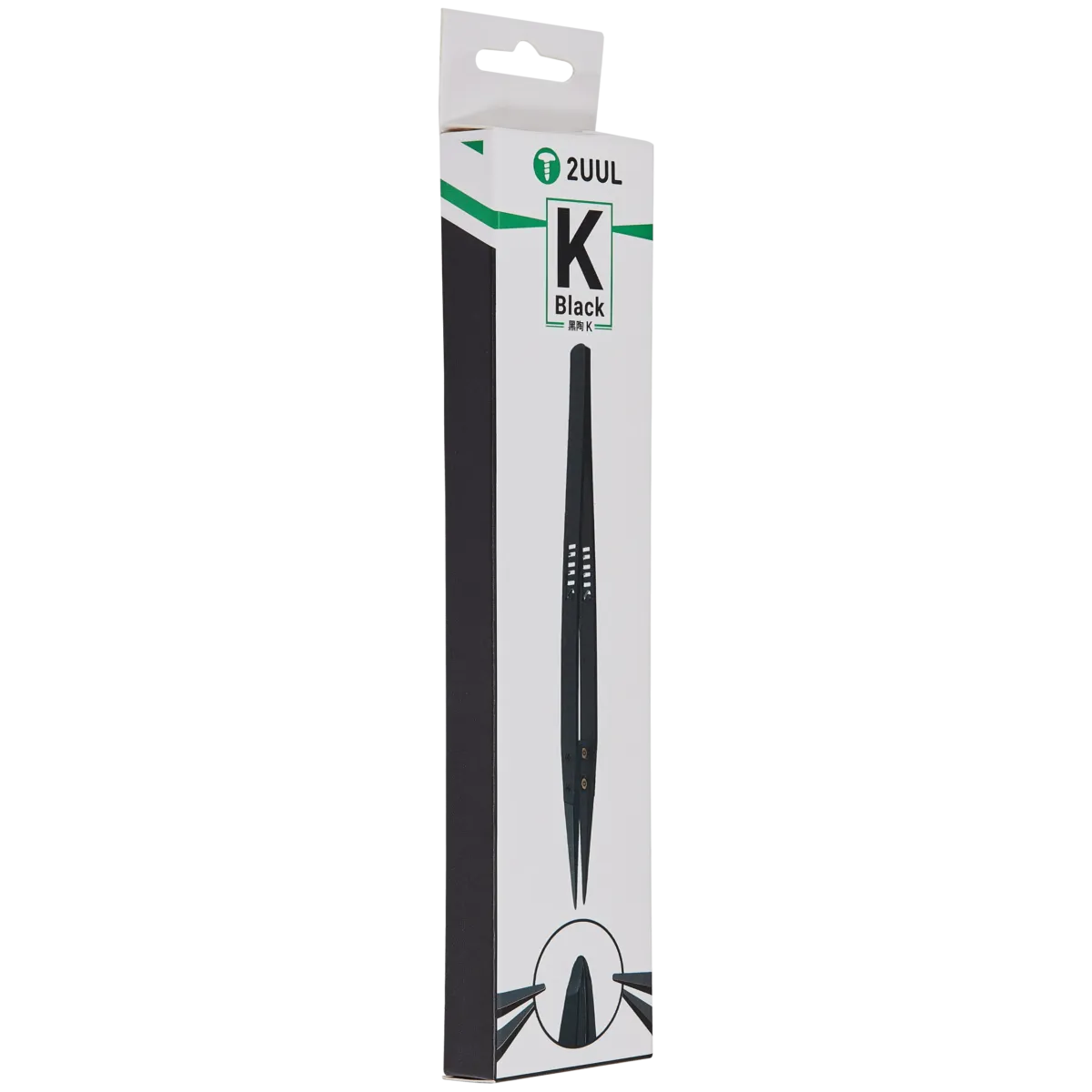 TW32 Black Flat Tip ESD-Safe Ceramic Tweezer (2UUL) - Image 7