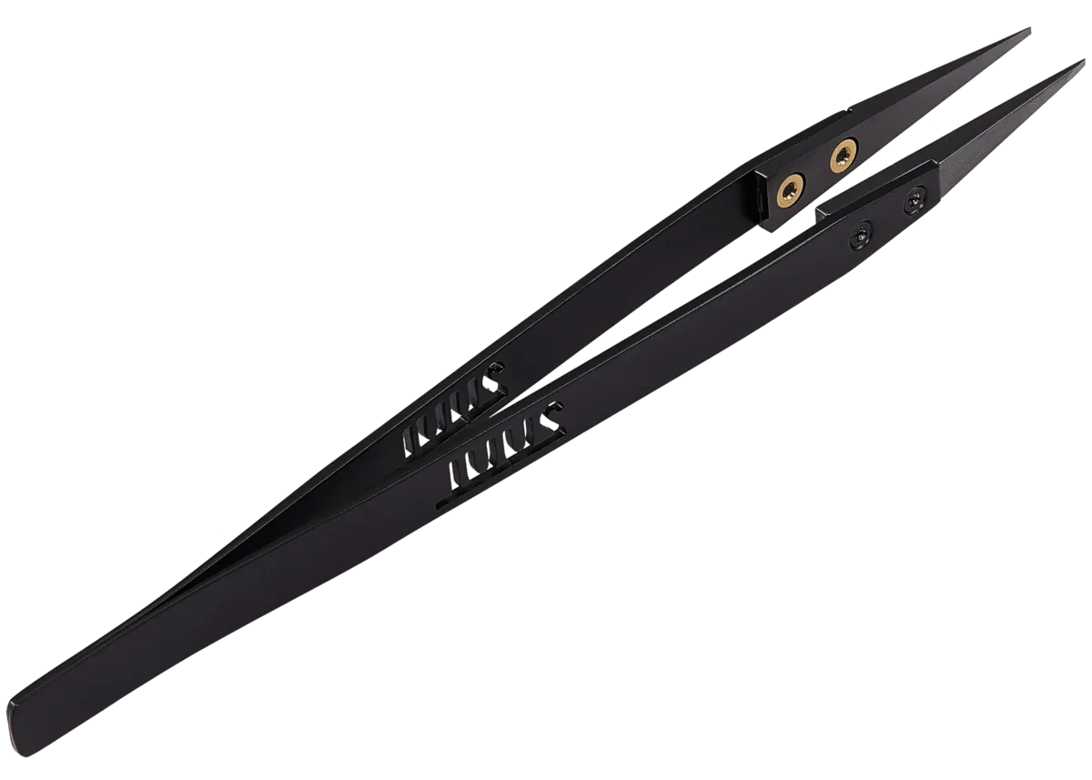 TW32 Black Flat Tip ESD-Safe Ceramic Tweezer (2UUL) - Image 4