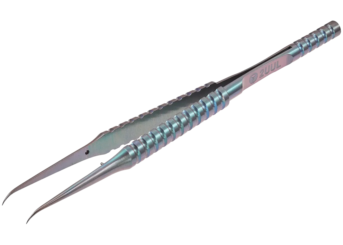 Ti02 Curved Head Titanium Alloy Ultraprecise Tweezers (2UUL) - Image 3