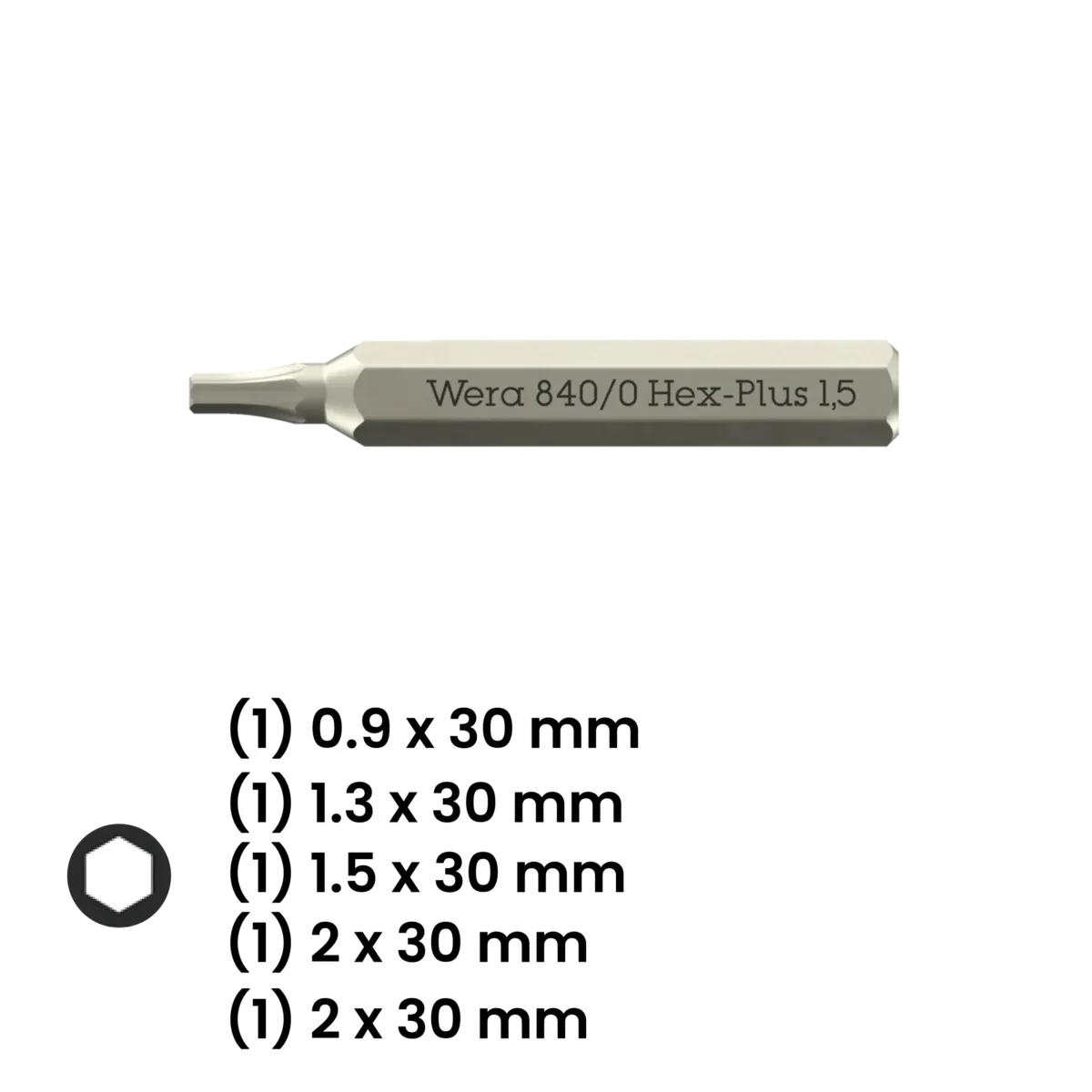 Tool-Check Modular Micro 1 Precision Screwdriver and Bit Set (21 Piece) (Wera) - Image 6