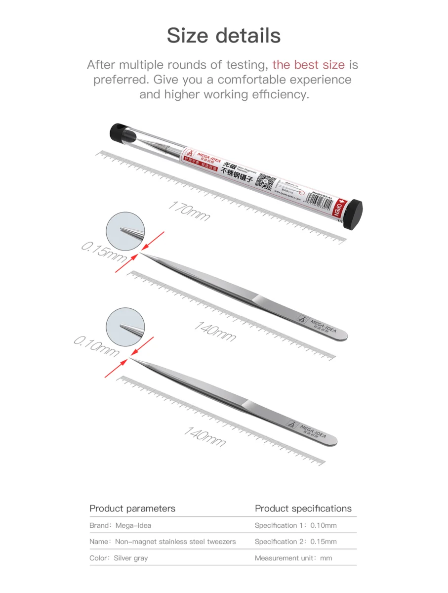 Tweezer 0.10MM (Qianli / Mega-IDEA) - Image 9