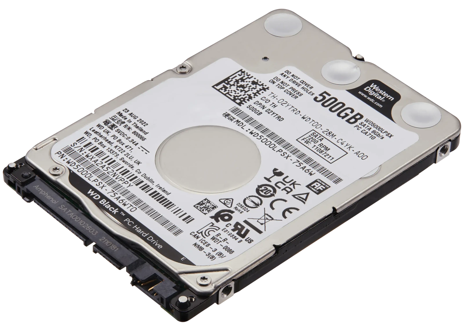 WD5000LPVX 2.5" Internal HDD (500GB) For PCs / Xbox One X / Xbox One S - Image 4