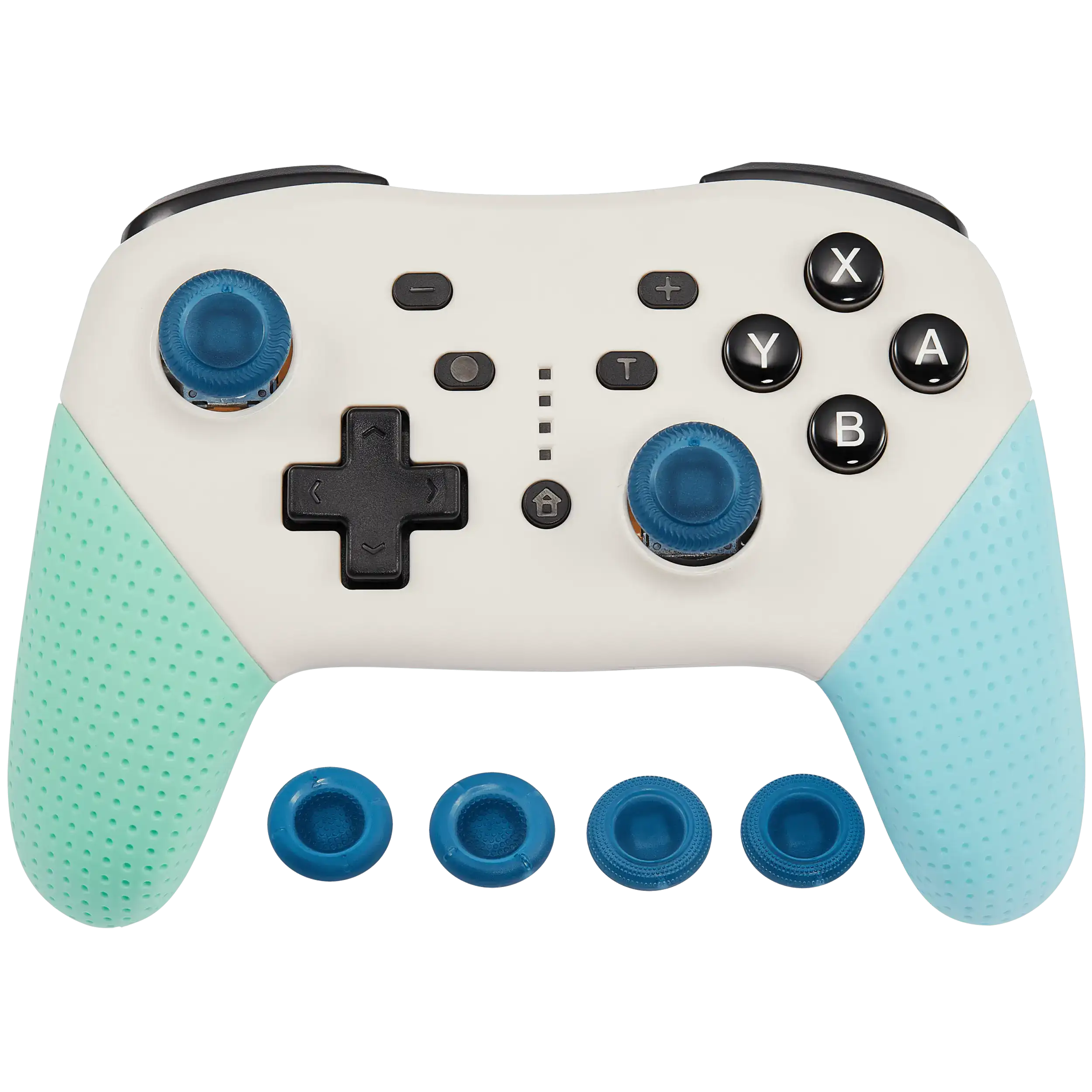 Wireless Dual-Motor Bluetooth Controller For Nintendo Switch (Blue / Green) (DOBE) - Image 2