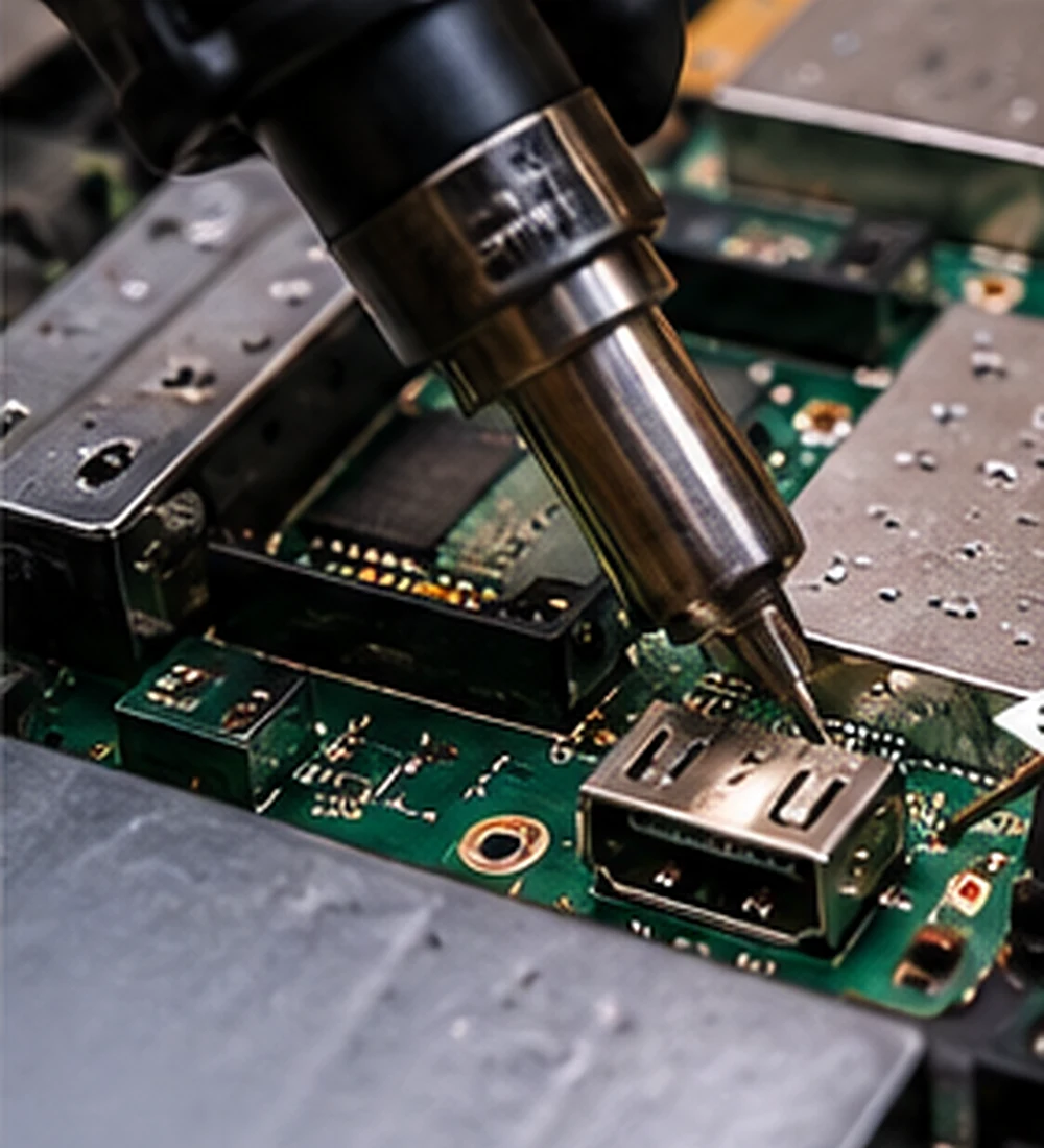 PS5 HDMI port microsoldering repair on the motherboard